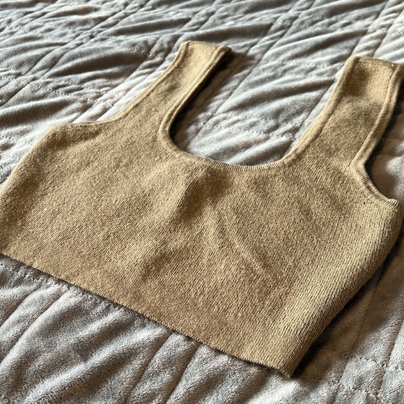 Revamped Knit Cropped Tank Top (Size S) - Picture 2 of 2